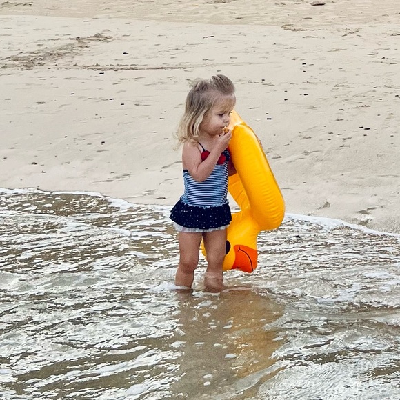 Little Me Baby Girl One-Piece Skirted Swimsuit - Picture 4 of 6